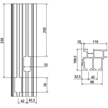 Curtain Sider Profile Universal Classic L 13600 mm