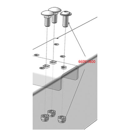 Edscha screw set end transom/gantry beam
