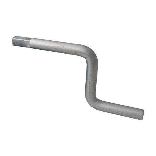 Hand crank f. clamping gear, square 10 mm, galvanised