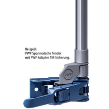 PWP adapter TIR lock, left, f. tube-Ø 27mm, f. square 12mm