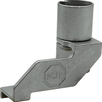 PWP-sovitin TIR-lukkoon, vasen, putkelle Ø 27 mm, neliölle 12 mm