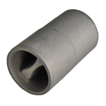 Bottom adapter f. aluminium clamping tube 27 mm, SS, w/ slot