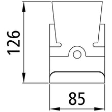 Stanchion bearing f. welding, KTL-coated, f. CS-centre pillar