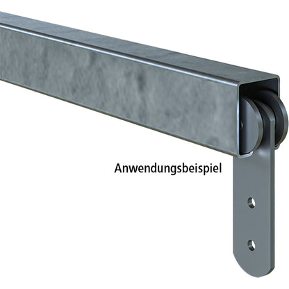 Steel C-track galvanised, length 7000 mm