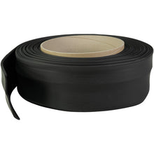 PVC sealing lip/rubber seal, black, 16 m, f. stl. C-track