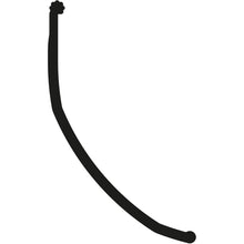 PVC sealing lip/rubber seal, black, 16 m, f. stl. C-track