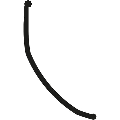 PVC sealing lip/rubber seal, black, 16 m, f. stl. C-track
