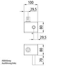 Tarpaulin tensioning gear f. handwheel, R, primed