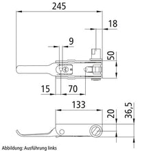 Kiristysräikkä PWP Tender, R, urakiinnitys, kuumasinkitty