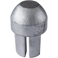 Suer SS insert top f. aluminium tube Ø 34 mm, w. slot