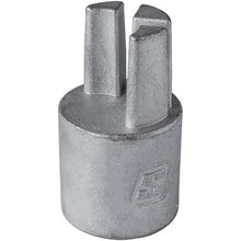 Suer SS insert bottom f. aluminium tube Ø 34 mm, w. slot