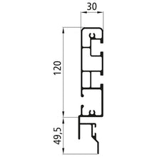 PWP front end bar 120 mm, anodized