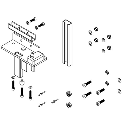 Monteringssats PWP aluminium släpvagnssats