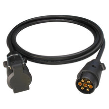 Extension lead 7-pin, 12 V, ISO 1724, approx. 3 m cable
