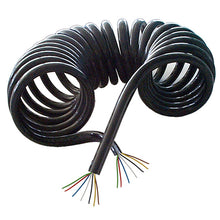 Spiral connecting cable 7-pin, 12/24 V