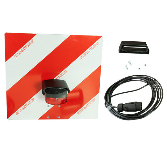 Warning sign R1130/28HM, 423x423 mm, one-sided, w/ light and ca