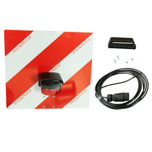 Warning sign R1130/28HM, 423x423 mm, one-sided, w/ light and ca