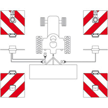Warning sign set R 1130 B/LR according to DIN 11030