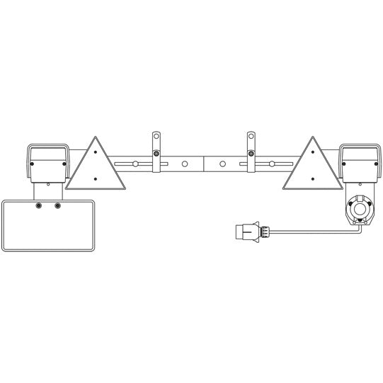 Rod light, 1300-1700 mm, cable 7.5 m