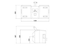 SB1000 Reinf.ced concrete weight, Cat. II, blue