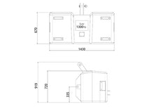 SB1300 Reinf.ced concrete weight, Cat. II, black