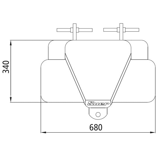 SBKK300 Reinf.ced concrete weight. Cat. 0/I Municipal, black