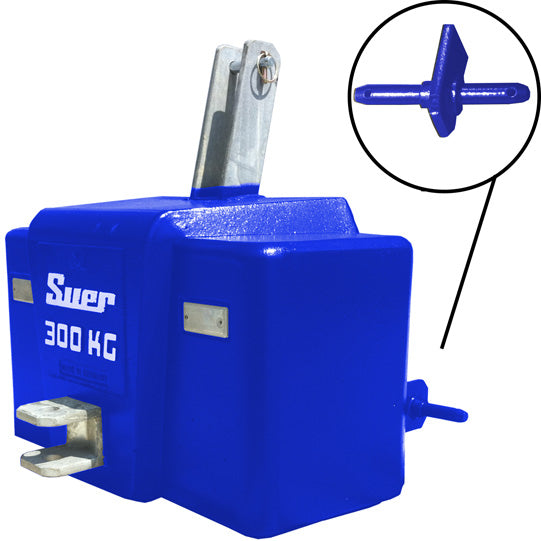 SBKK300 Reinf.ced concrete weight. Cat. 0/I Municipal, blue