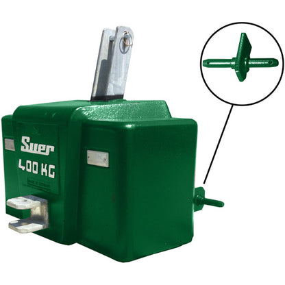 SBKK400 Reinf.ced concrete weight, Cat. 0/I municipal, green