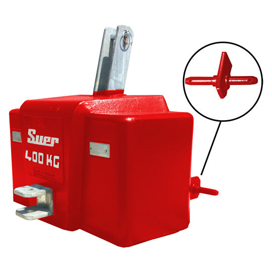 SBKK400 Reinf.ced concrete weight. Cat. 0/I Municipal, red