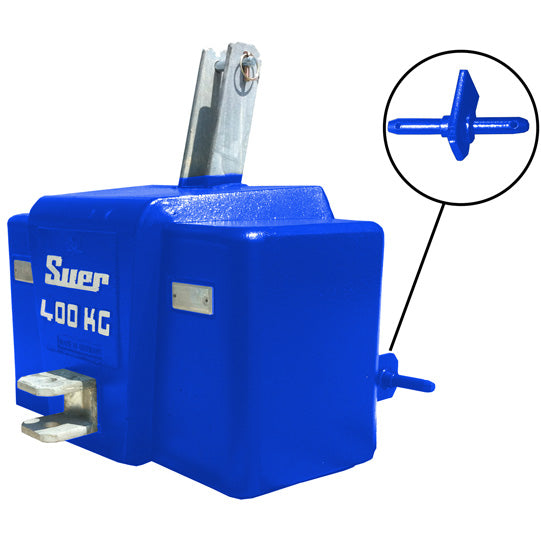 SBKK400 Reinf.ced concrete weight. Cat. 0/I Municipal, blue