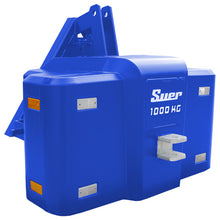 SBD1000 Reinf.ced concrete weight, triangle cat. I/II/III, blue