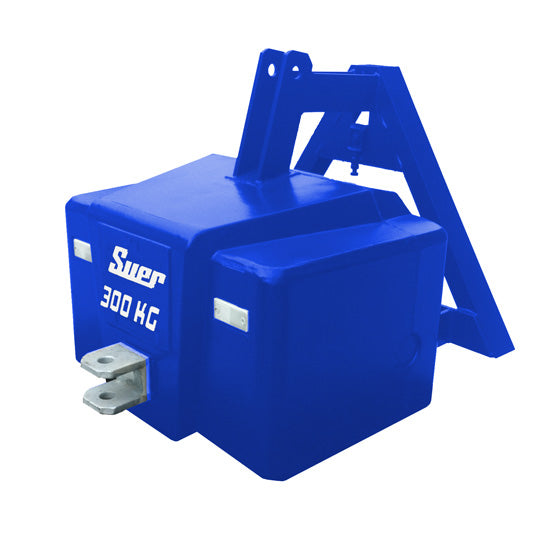 SBD300K Reinf.ced concrete weight, municipal triangle, blue