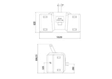 SM1050 Heavy concrete weight, Cat. II, green