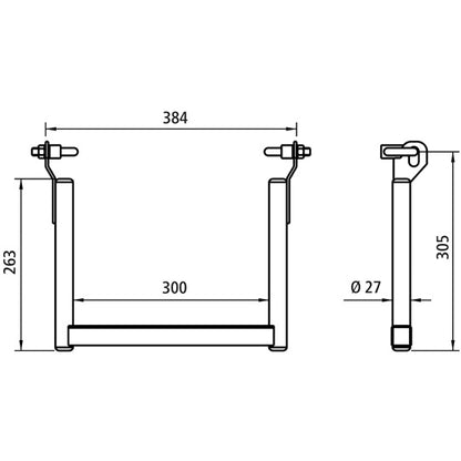 Ytterligare åtkomst gångjärnsförsedd och galvaniserad