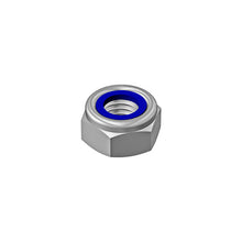 Hexagon nut with clamping part, galvanized, M5, fix. 8, DIN 985