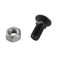 Försänkt/plogskruv, svart, M12 x 30 - 8,8, med muttrar