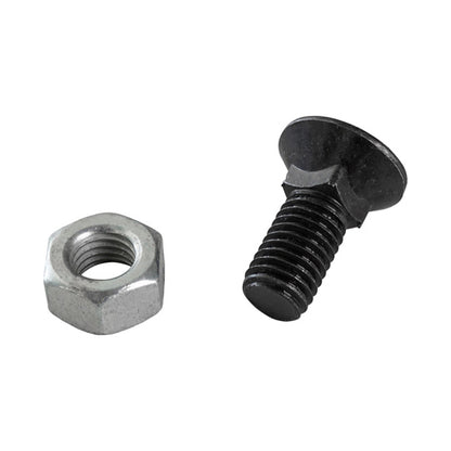 Försänkt/plogskruv, svart, M12 x 30 - 8,8, med muttrar