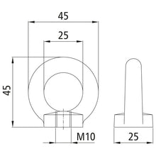 Ringmutter, förzinkad, DIN 582/ISO 3266, M 10