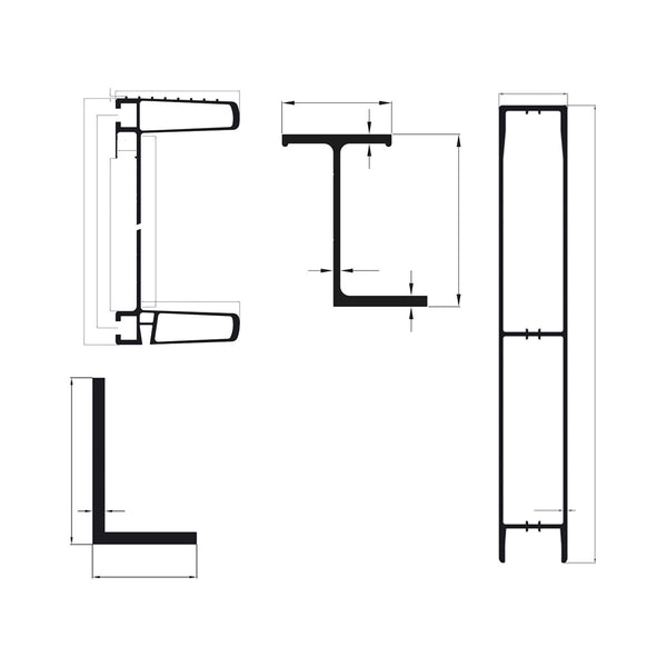Aluminium, Seals, Side walls