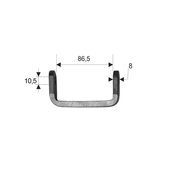 BP Takaoven saranan pukki, hitsattava 86,5mm RST