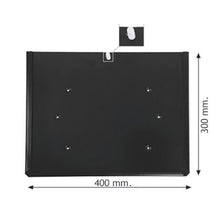 Panel holder 400x300x0,7mm SS, black