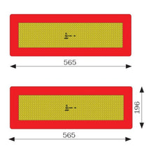Trailer panel kit 2 pcs RF 565x196x0,8mm
