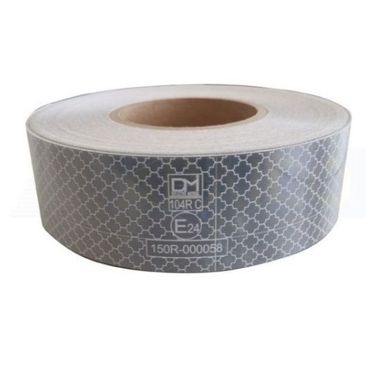 Reflect. tape ECE R104 Class CAIS090 White 50Mx50MM
