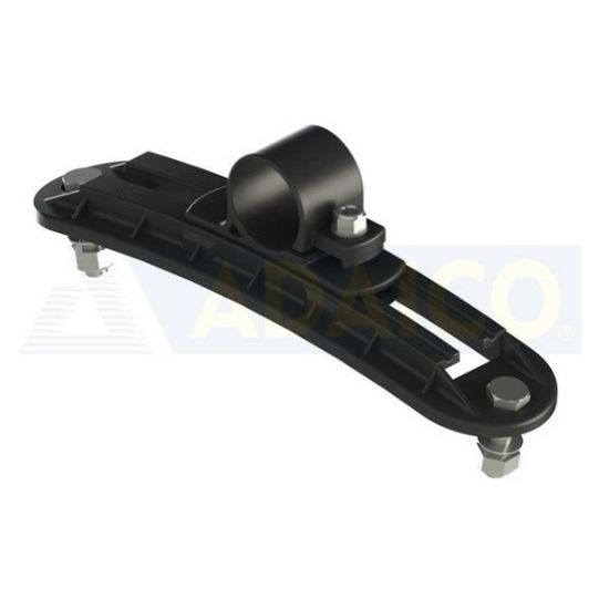 Mudguard support clamp Ø42 plastic black adjustable