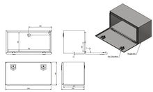 Tool box 1000x500x500 ALU/SS