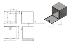 Verktygslåda 600x600x600 rostfritt stål